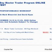 Mark Minervini – 5-Day Master Trader Program ONLINE EVENT Download