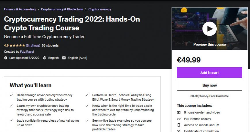 Cryptocurrency Trading 2022: Hands-On Crypto Trading Course Download